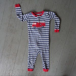Carter’s one piece fire truck pajamas 2T